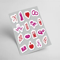 Personalisierter Stickerbogen