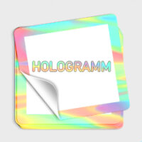 Hologramm Aufkleber