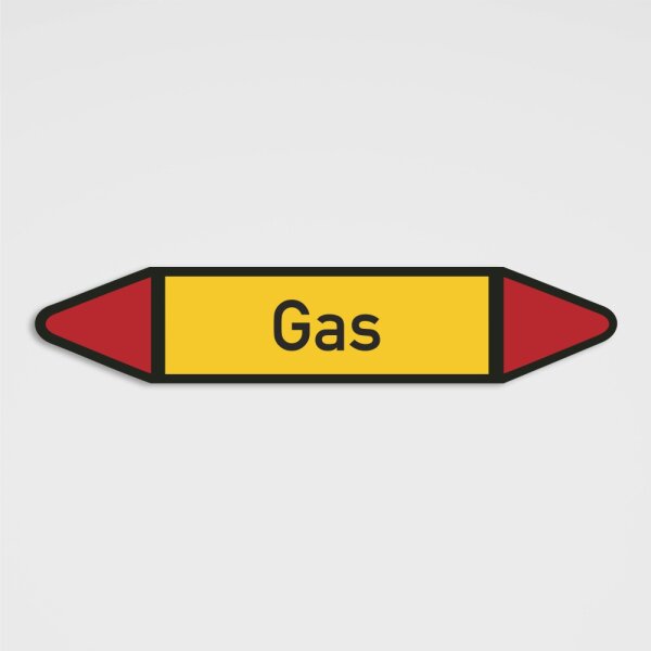 Rohrleitungskennzeichen nach DIN 2403 Gas Brennbare Gase für Rohrleitungen der Gruppe 5