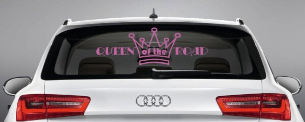 Aufkleber für die Heckscheibe "Queen of the Road" Autoaufkleber