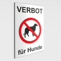 Schild - Verbot f&uuml;r Hunde - Hunde Verboten Schild